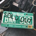 90s Vintage American License Number Plate / Vermont BNM 988 (B600)