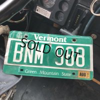 90s Vintage American License Number Plate / Vermont BNM 988 (B600)