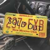 90s Vintage American License Number Plate / New Mexico USA 237 FXB (B624)