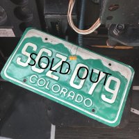  Vintage American License Number Plate / COLORADO SGZ 079 (B618)
