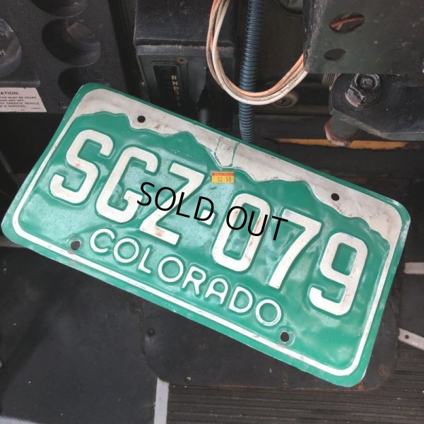 画像1:  Vintage American License Number Plate / COLORADO SGZ 079 (B618)