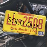 90s Vintage American License Number Plate / New Mexico USA LL 2508 (B622)