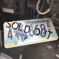 90s Vintage American License Number Plate / Wyoming 4 869 AE (B611)