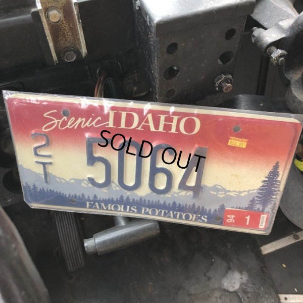 画像1: 90s Vintage American License Number Plate / IDAHO 2T 5064 (B613)