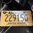 画像1: 00s Vintage American License Number Plate / Alabama 229150 (B608) (1)