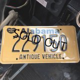 00s Vintage American License Number Plate / Alabama 229150 (B608)