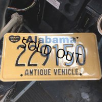 00s Vintage American License Number Plate / Alabama 229150 (B608)
