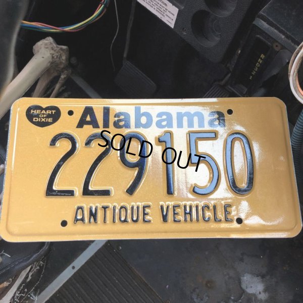 画像1: 00s Vintage American License Number Plate / Alabama 229150 (B608)