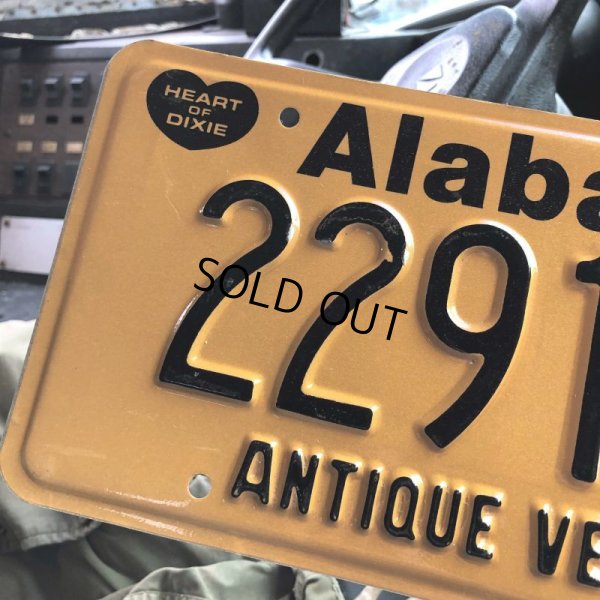 画像2: 00s Vintage American License Number Plate / Alabama 229150 (B608)