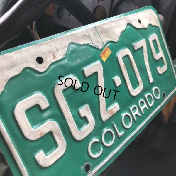 画像2:  Vintage American License Number Plate / COLORADO SGZ 079 (B618)