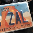画像2: 90s Vintage American License Number Plate / UTHA 668 ZAL (B612) (2)
