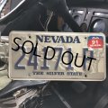 90s Vintage American License Number Plate / NEVADA 24171 P (B616)