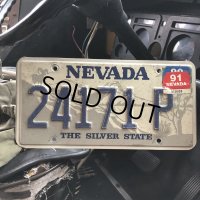 90s Vintage American License Number Plate / NEVADA 24171 P (B616)
