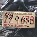 70s Vintage American License Number Plate / WISCONSIN ZZ 1678 (B615)
