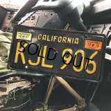 60s Vintage American License Number Plate / CALIFORNIA KJL 906 (B621)