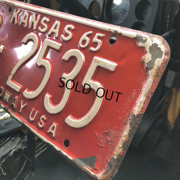 画像3: 60s Vintage American License Number Plate / KANSAS RL 2535 (B614)