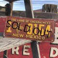 40s Vintage American License Number Plate / 1 8154 NEW MEXICO (B630)