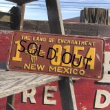 40s Vintage American License Number Plate / 1 8154 NEW MEXICO (B630)