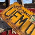 画像3: 50s Vintage American License Number Plate / 56 CALIFORNIA UFM 030 (B634) (3)