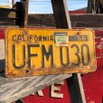 画像1: 50s Vintage American License Number Plate / 56 CALIFORNIA UFM 030 (B634) (1)