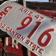 画像2: 40s Vintage American License Number Plate / ARIZ CE 916 (B632) (2)