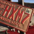 画像2: 70s Vintage American License Number Plate / ARIZONA HISTORIC VEHICLE HXM7 (B626) (2)