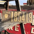 画像1: 10s Vintage American License Number Plate / PENNA 1917 185419 (B642) (1)