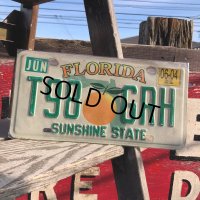 Vintage American License Number Plate / FLORIDA T98 GRH (B625)