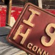 画像3: 30s Vintage American License Number Plate / CONN.1935 IH 91 (B637) (3)