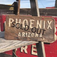 ※Vintage American License Number Plate / PHOENIX ARIZONA (B633)