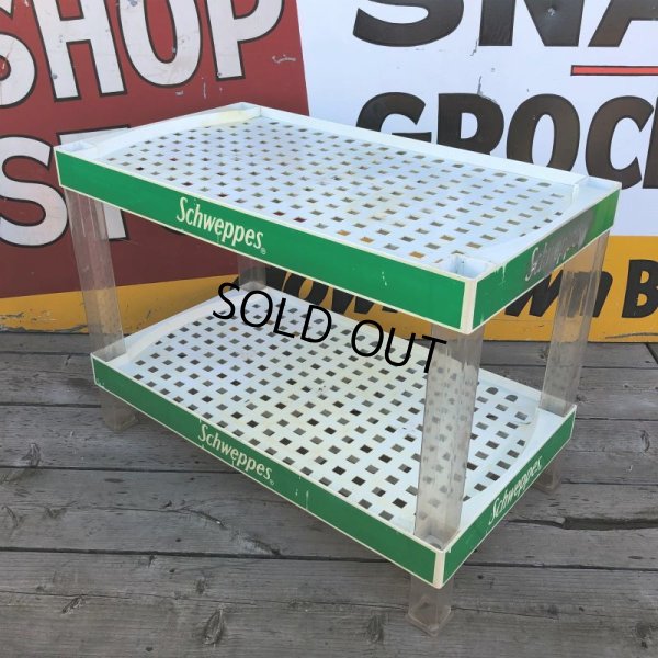 画像4: Schweppes Soda Advertising Store Display Shelf Shelving Unit Rack (B644)