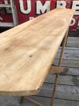 画像8: Vintage ARWOO Wooden Ironing Board Table (B648)