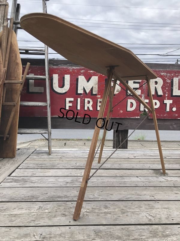 画像6: Vintage Wooden Ironing Board Table (B646)