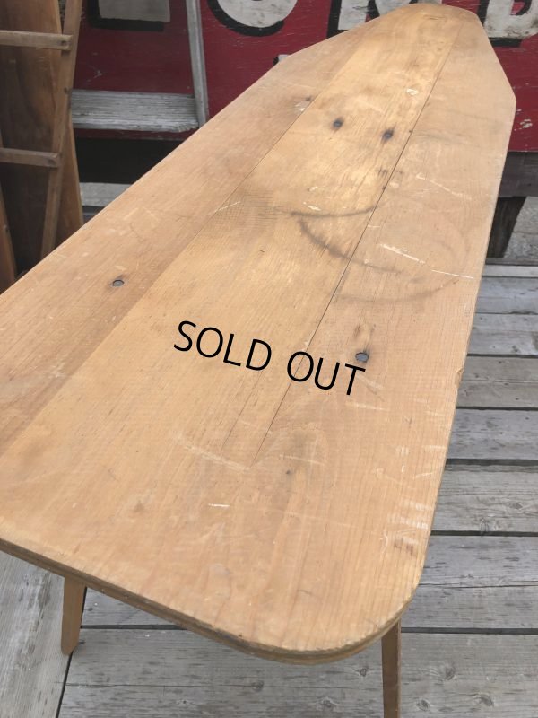 画像7: Vintage Wooden Ironing Board Table (B646)