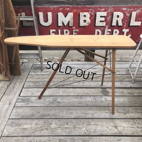 画像5: Vintage Wooden Ironing Board Table (B646)