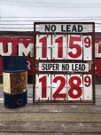 画像1: 【店舗引き取り限定】 Vintage Large Gas Station Metal Gas Prices Sign (B650) (1)