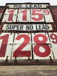 画像5: 【店舗引き取り限定】 Vintage Large Gas Station Metal Gas Prices Sign (B650)