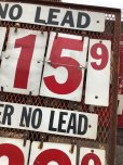 画像16: 【店舗引き取り限定】 Vintage Large Gas Station Metal Gas Prices Sign (B650)