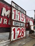 画像3: 【店舗引き取り限定】 Vintage Large Gas Station Metal Gas Prices Sign (B650)