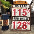 画像20: 【店舗引き取り限定】 Vintage Large Gas Station Metal Gas Prices Sign (B650)