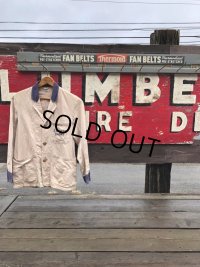 Vintage Advertising Thermoid Fan Belt Wooden Store Display Rack (B651)