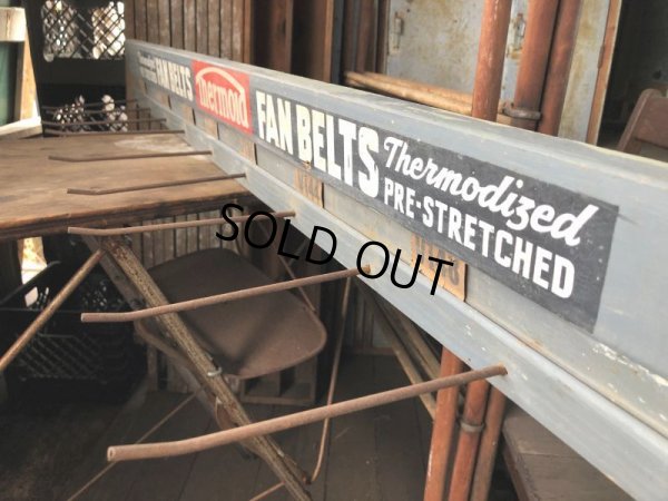 画像11: Vintage Advertising Thermoid Fan Belt Wooden Store Display Rack (B651)
