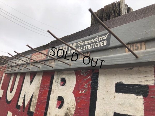 画像3: Vintage Advertising Thermoid Fan Belt Wooden Store Display Rack (B651)