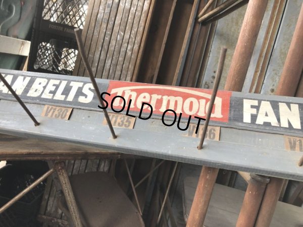 画像19: Vintage Advertising Thermoid Fan Belt Wooden Store Display Rack (B651)