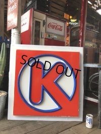 Vintage U.S.A Circle K Convenience Store & Gas Station Sign 84x85cm (B661)