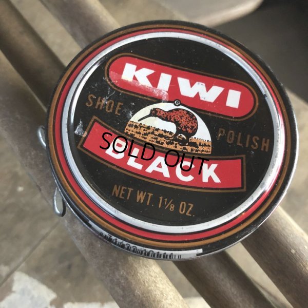 画像2: Vintage KIWI Shoe Polish Tin Can BLACK (B664)