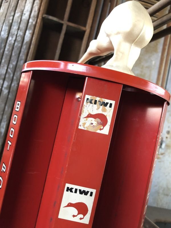 画像10: 50s Vintage Kiwi Boot Polish Store Counter Display Rotating Rack (B666)