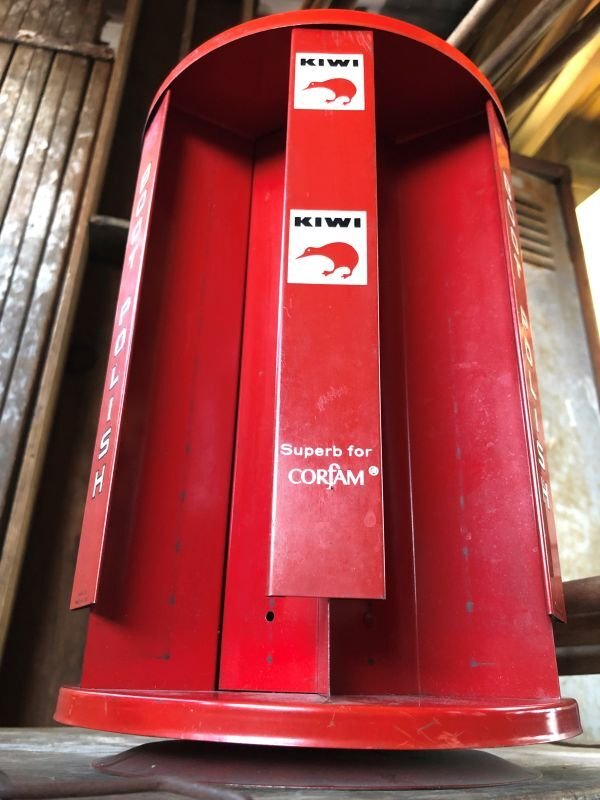 画像18: 50s Vintage Kiwi Boot Polish Store Counter Display Rotating Rack (B666)