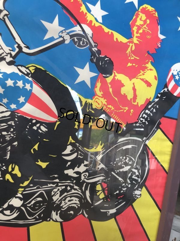 画像12: Vintage 60s Easy Rider Peter Fonda Super Cycle Psychedelic Poster w/Frame (B669)