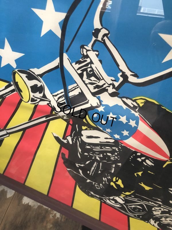 画像11: Vintage 60s Easy Rider Peter Fonda Super Cycle Psychedelic Poster w/Frame (B669)